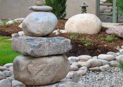 stacked rock art feature