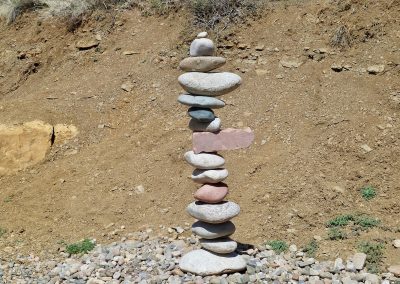 stacked rock art